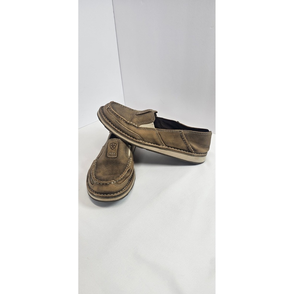 Ariat Women's Cruiser Slip On Shoes Brown Bomber Leather Loafers US 6.5B